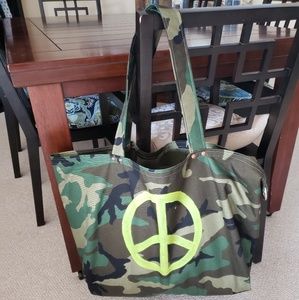 Oversized *Peace* Waterproof Tote